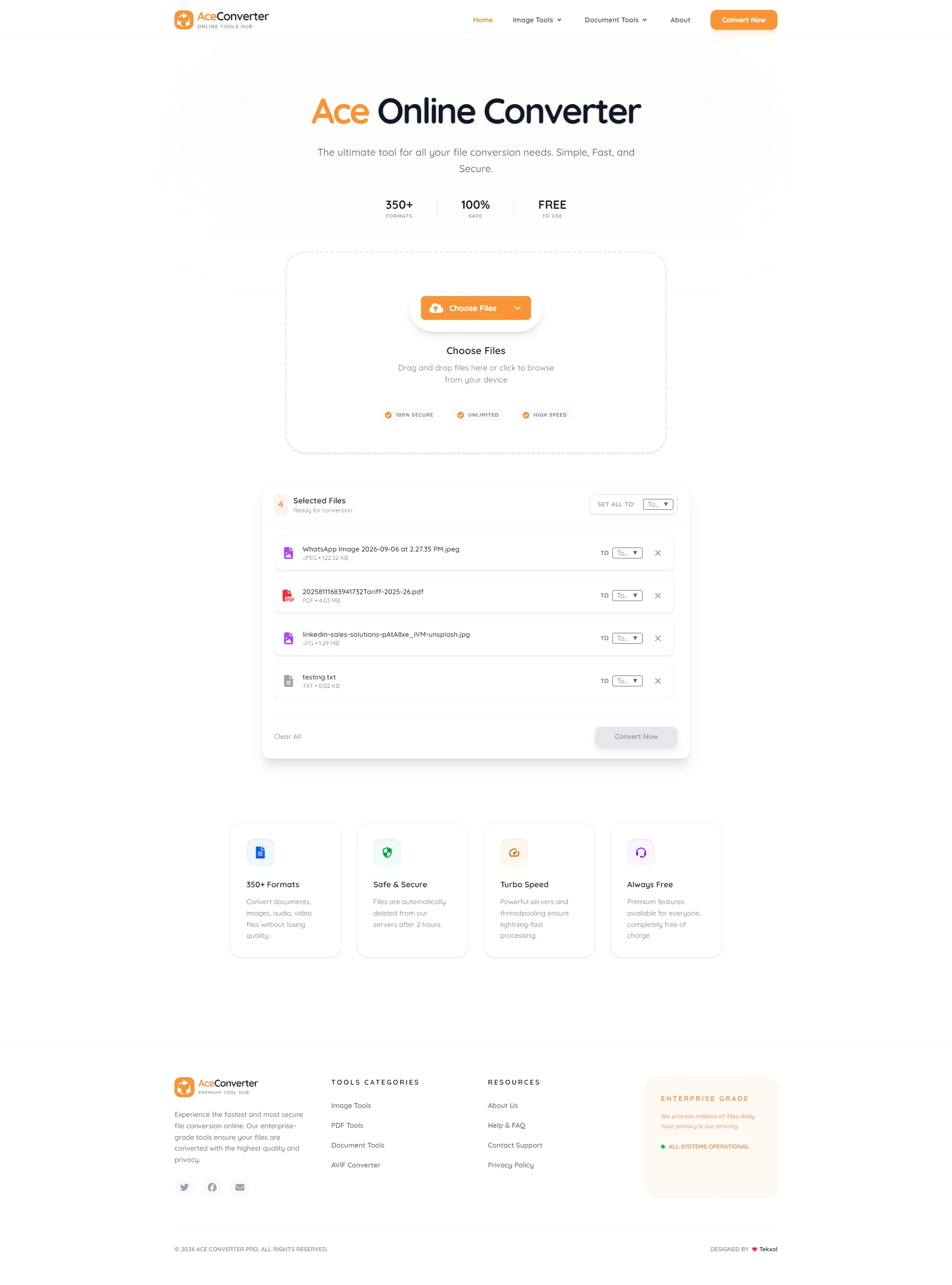 Online File Conversion Platform - Platform overview